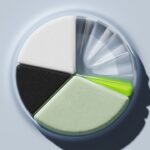 A colorful pie chart representation in a minimalist style.